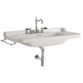 WALDORF 3 Hole Ceramic Washbasin 80x55cm, blanc
