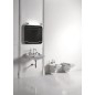 WALDORF Lavabo en céramique 60x55cm, 3 trous, blanc