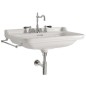 WALDORF Lavabo en céramique 60x55cm, 3 trous, blanc