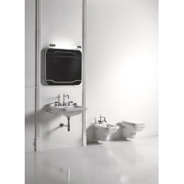 WALDORF Lavabo en céramique 60x55cm, 3 trous, blanc