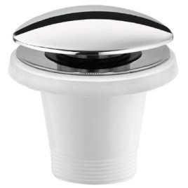 Déchet de bain 6/4" Click Clack, pour baignoires sans débordement, chrome