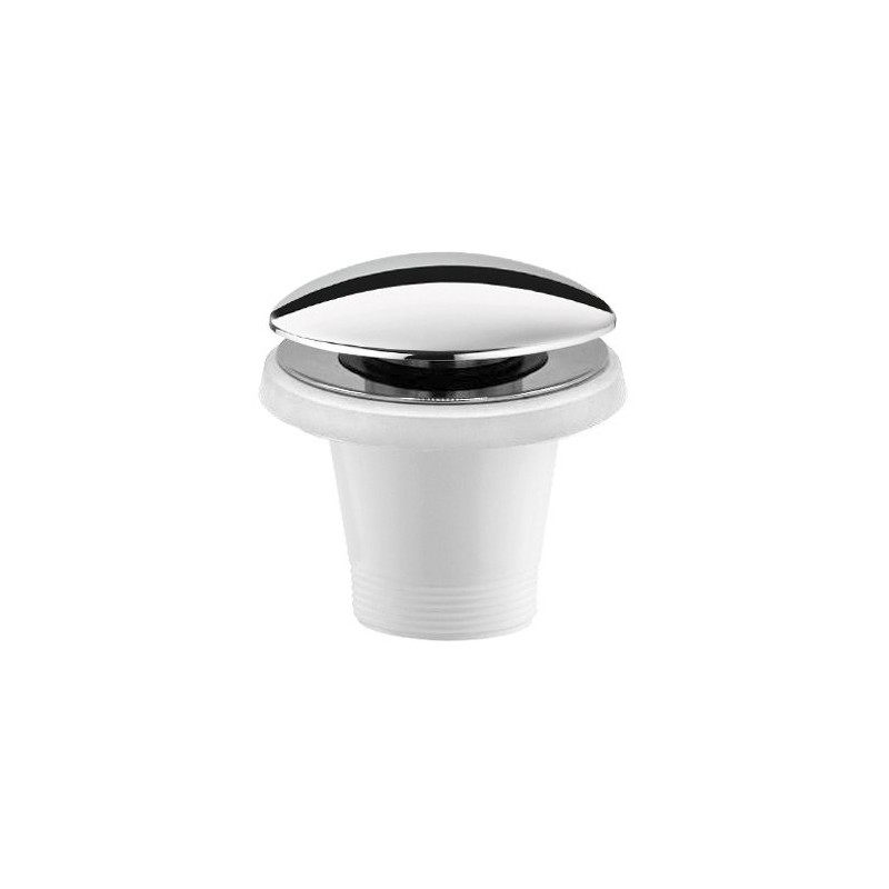 Déchet de bain 6/4" Click Clack, pour baignoires sans débordement, chrome