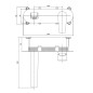 Cersanit Moduo - Mitigeur de lavabo encastré, avec corps d’encastrement, chrome S951-337