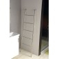 Porte-serviettes SEGA 550x1700x70 mm, brillance en acier inoxydable