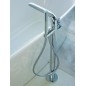 Ideal Standard Melange - Mitigeur de baignoire pour montage au sol avec accessoires, chrome A6120AA