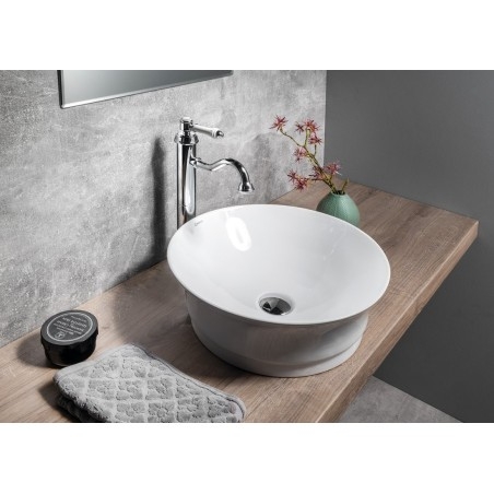 VIENNA Tall Washbasin Mixer Tap sans Pop Up Waste, chrome