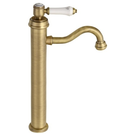 VIENNA Tall Washbasin Mixer Tap sans Pop Up Waste, bronze