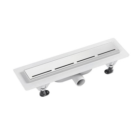 ROUTE égouttoir avec grille en acier inoxydable, L-455mm, DN40