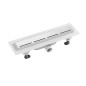 ROUTE égouttoir avec grille en acier inoxydable, L-455mm, DN40