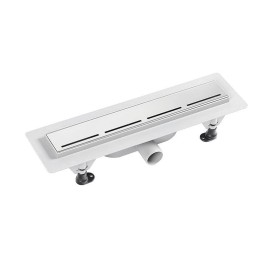 ROUTE égouttoir avec grille en acier inoxydable, L-455mm, DN40