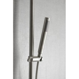Colonne de bain MINIMAL avec mixeur et spout, acier inoxydable poli