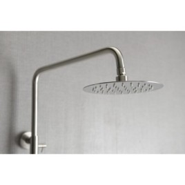 Colonne de bain MINIMAL avec mixeur et spout, acier inoxydable poli