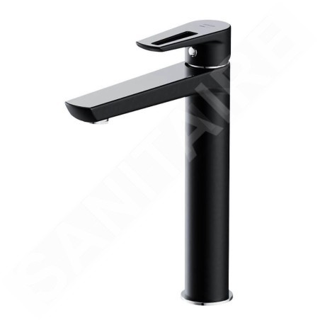 Cersanit Mille - Mitigeur de lavabo avec bonde Click-Clack, noir S951-356