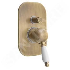 Sapho Kirké - Mitigeur de douche encastré, 2 sorties, bronze KI42BB