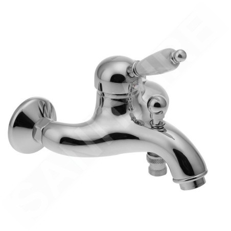 Sapho Kirké - Mitigeur de baignoire White, chrome KI10BC