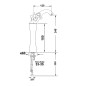 Sapho Reitano Rubinetteria Antea - Mitigeur de lavabo avec garniture de vidage, hauteur 245 mm, chrome/doré 3172L Sapho Reitano Rubinetteria Antea - Mitigeur de lavabo avec garniture de vidage, hauteur 245 mm, chrome/doré 3172L