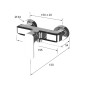 Sapho Spy - Mitigeur de douche, noir mat PY11/15