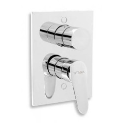 Novaservis Titania Iris New - Robinetterie de baignoire encastrée avec inverseur, chrome 94450R,0
