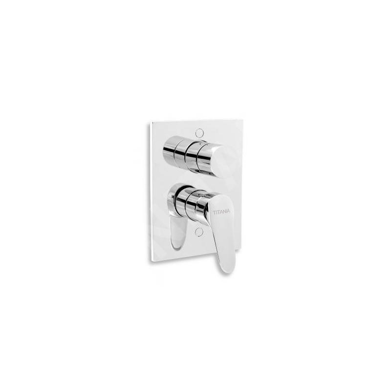 Novaservis Titania Iris New - Robinetterie de baignoire encastrée avec inverseur, chrome 94450R,0 Novaservis Titania Iris New - Robinetterie de baignoire encastrée avec inverseur, chrome 94450R,0