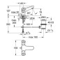 Grohe Costa L - Mitigeur de lavabo avec vidage, chrome 21390001