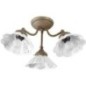 NAPOLI Ceramic Shade Ceiling Light E14 3x40W, 230V, bronze