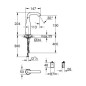 Grohe Essence E - Mitigeur électronique infrarouge sans mélange, chrome 36446000 Grohe Essence E - Mitigeur électronique infrarouge sans mélange, chrome 36446000