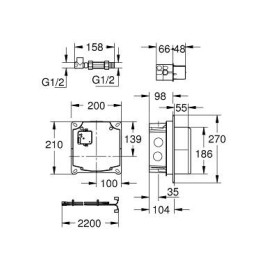 Grohe Essence E - Set de pré-montage 36264001