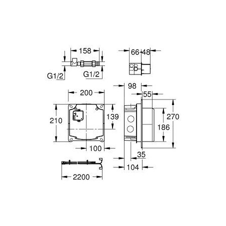 Grohe Essence E - Set de pré-montage 36264001