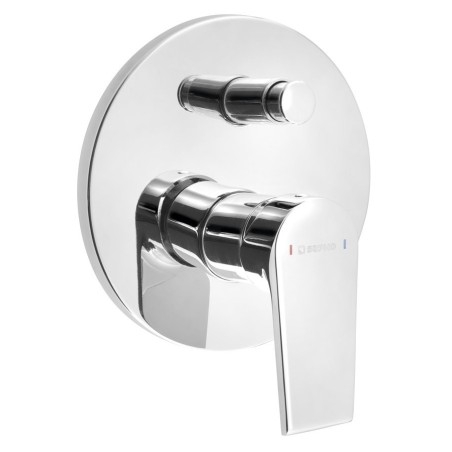KAI Robinet de mélangeur de douche en béton, 2 voies, chrome