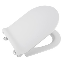 PURA/KUBE X/NORM Soft Fermer siège de toilette, SLIM, blanc/chrome