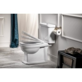 CLASSIC Doux Fermer siège de toilette, blanc/chrome