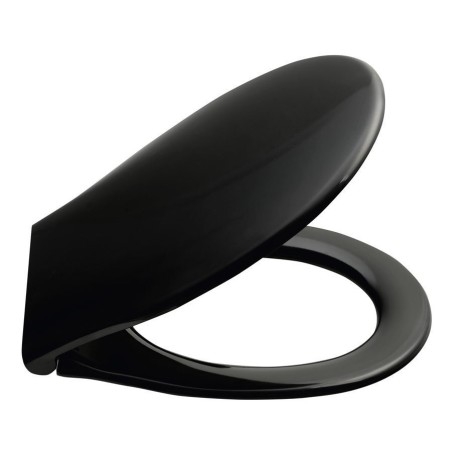 CLASSIC Doux Fermer siège de toilette, noir/chrome