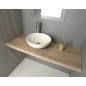 AVICE MDF Compteur de lavabo 120x50cm, chêne rover