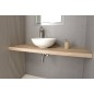 AVICE MDF Compteur de lavabo 120x50cm, chêne rover