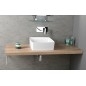 AVICE MDF Compteur de lavabo 120x50cm, chêne rover