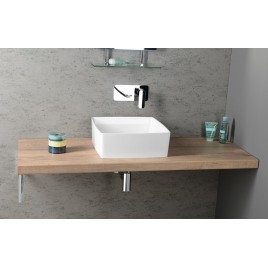 AVICE MDF Compteur de lavabo 120x50cm, chêne rover