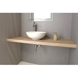 AVICE MDF Washbasin Countertop 140x50cm, chêne rover
