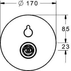 Hansa Varox Pro - Mitigeur de baignoire encastré, avec inverseur pour 2 sorties, chrome 40529083