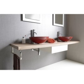 AVICE MDF Washbasin Countertop 210x50cm, chêne rover