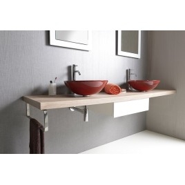 AVICE MDF Washbasin Countertop 230x50cm, chêne rover