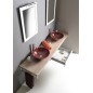 AVICE MDF Compteur de lavabo 250x50cm, chêne rover