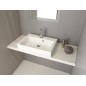 AVICE MDF Washbasin Countertop 100x50cm, chêne ancien