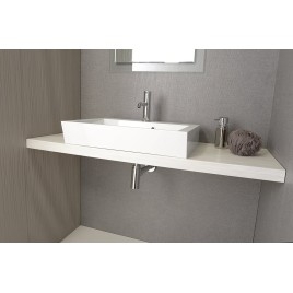 AVICE MDF Washbasin Countertop 100x50cm, chêne ancien
