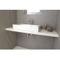 AVICE MDF Washbasin Countertop 100x50cm, chêne ancien