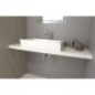 AVICE MDF Lavabo comptoir 110x50cm, chêne ancien