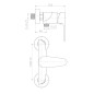 Novaservis Titania Smart - Mitigeur de douche sans accessoires 150 mm, chrome 98061/1,0 Novaservis Titania Smart - Mitigeur de douche sans accessoires 150 mm, chrome 98061/1,0