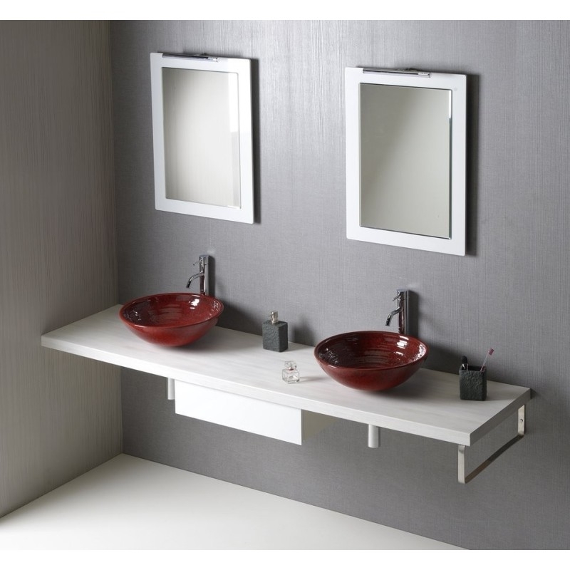 AVICE MDF Washbasin Countertop 190x50cm, chêne ancien