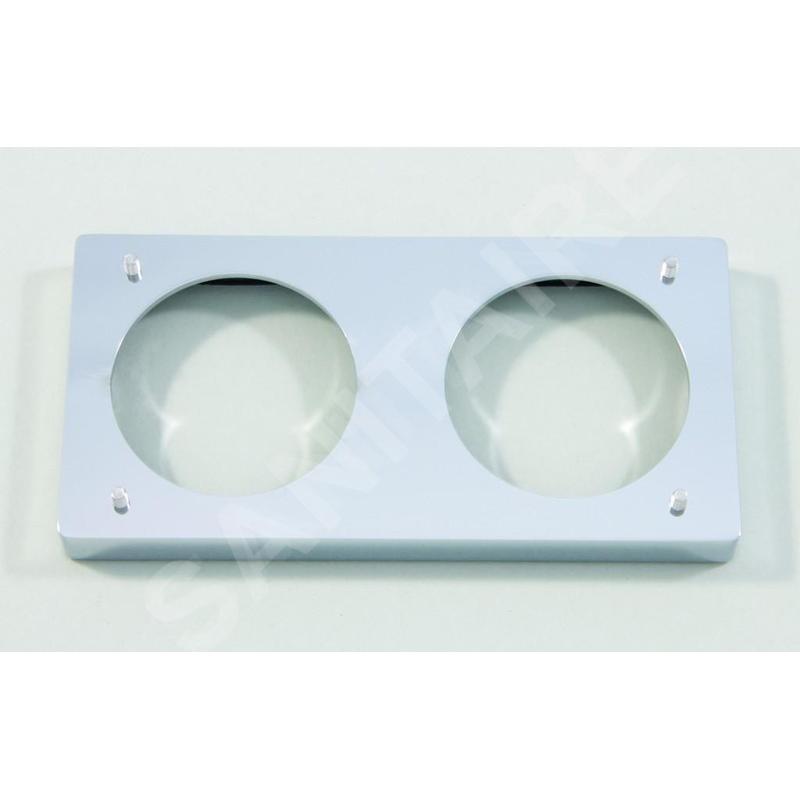 Ideal Standard Archimodule - Petit cadre à distance pour rosette à 2 trous (83 x 166 mm) (10 mm), chrome A963765AA