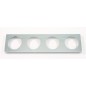 Ideal Standard Archimodule - Petit cadre à distance pour rosette à 4 trous (83 x 332 mm) (10 mm), chrome A963767AA