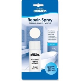 REPAIR SPRAY peinture pour la céramique, l'émail et les corrections acryliques 50ml, blanc
